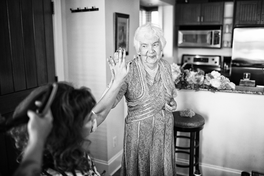 Grandmothers who high-five are the best grandmothers.