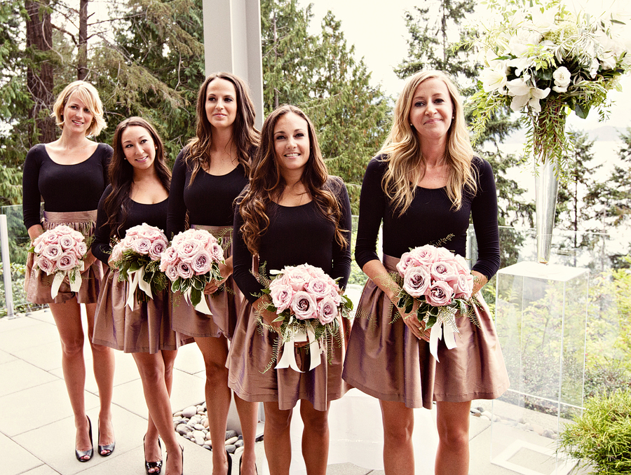 Quince Fine Florals held by lovely, emotions bridesmaids.